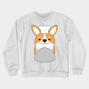 Dog puppy as Cook with Platter Crewneck Sweatshirt